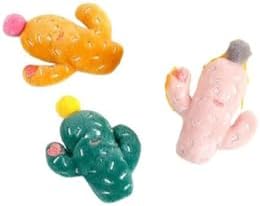 Peluş Kaktüs Figürlü Kedi Oyuncağı 8 Cm