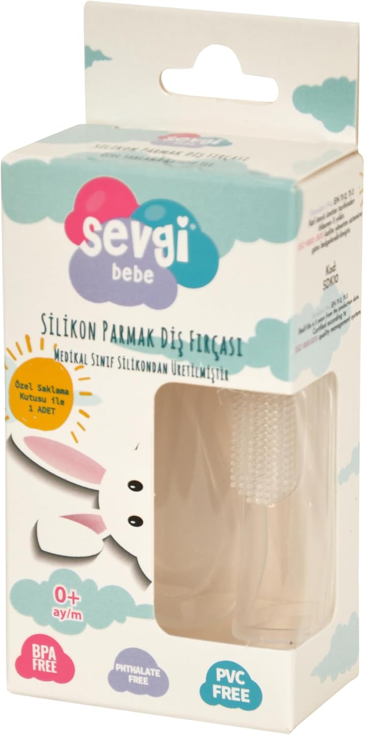 Alternative view of SEVGİ BEBE Silikon Parmak Bebek Diş Fırçası ve Hijyenik Saklama Kutusu