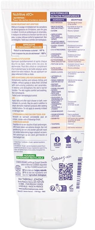 Alternative view of Jonzac Nurritive AP+ Çok Kuru ve Atopik Ciltler için Organik Yoğun Nemlendirici Lipit Krem 200 ml