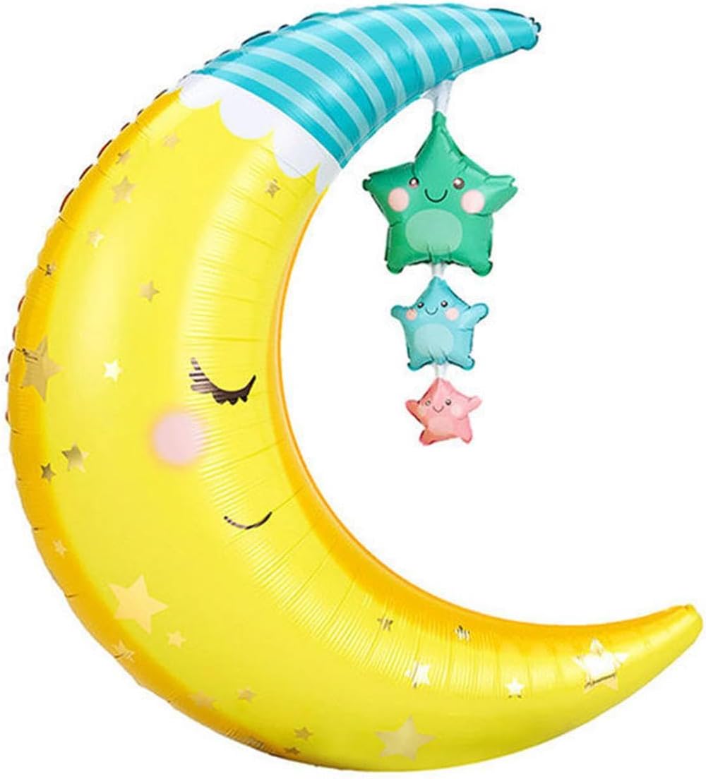 Uyuyan Ay Folyo Balon 77 Cm