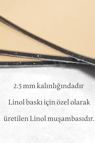 Esmay Linol Linol Muşamba Levha 2.5 Mm 35x50 Cm (1 ADET) Gri Renklidir gnsRKFaz3102
