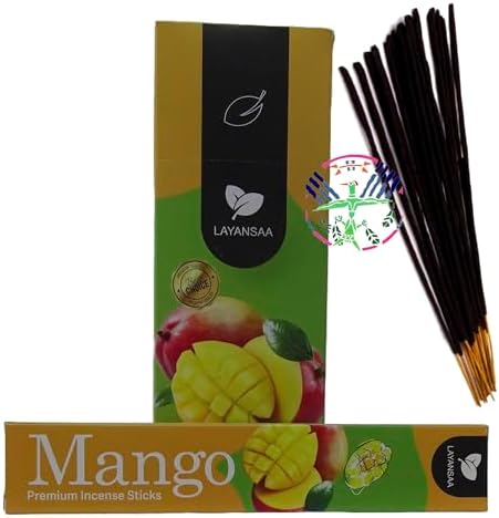 Alternative view of Layansaa Mango (Fresh) Kokusu Özel Aroma Kokusu Agarbatti Arınma 20 Adet 1 Paket Çubuk Tütsü