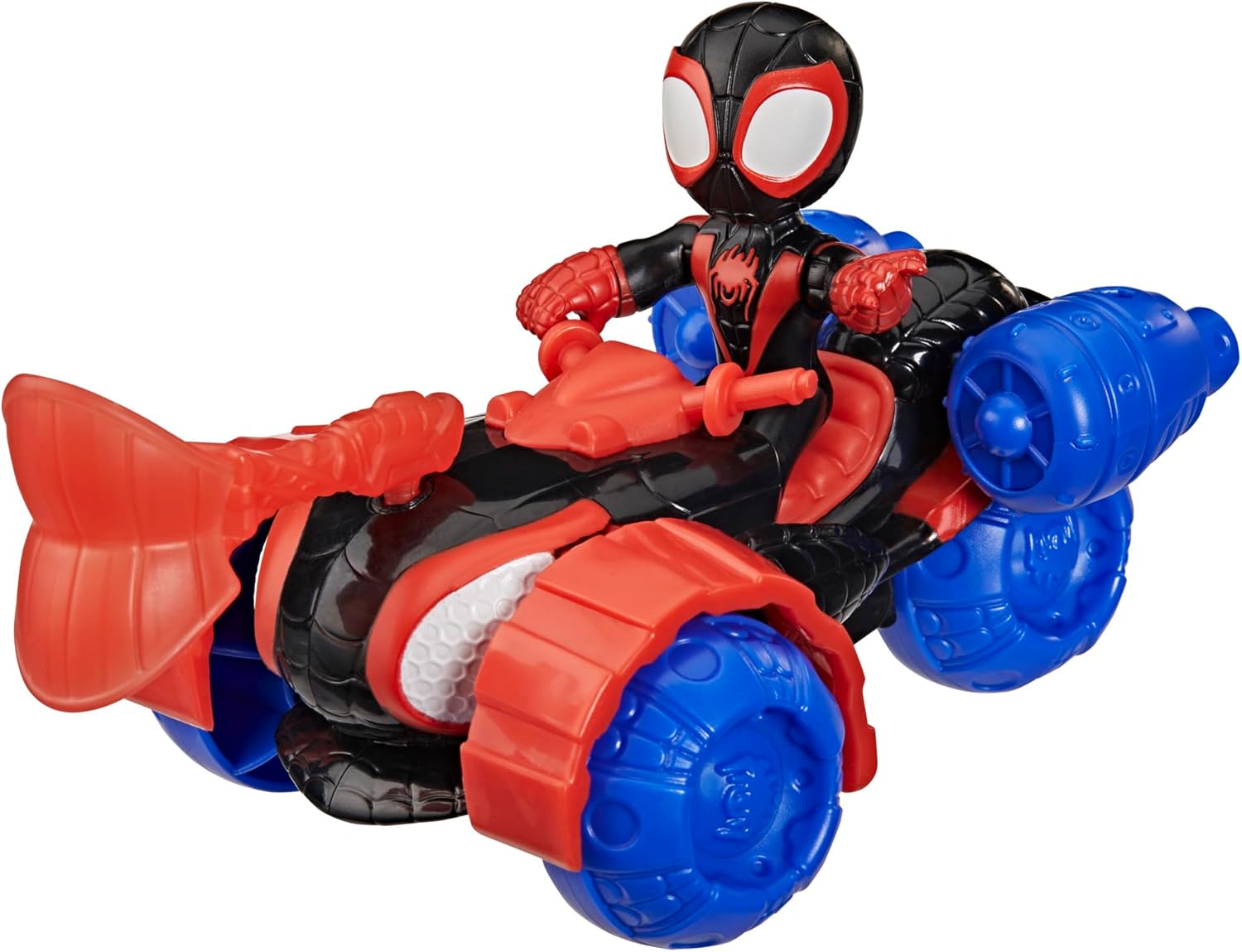 Spidey and His Amazing Miles ""Spin"" Morales Techno-Racer Aksiyon Figürü ve Oyuncak Aracı