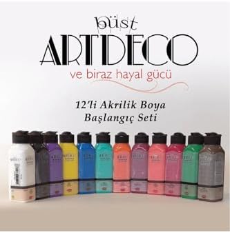 Alternative view of Akrilik Boya Başlangıç Seti 140 Ml 12 Li Çok Renkli