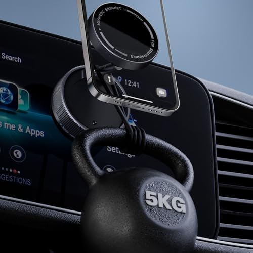 Manyetik Araç İçi Telefon Tutucu [Vakumlu Telefon Tutucu Güçlü Mıknatıs iphone 11-16 pro Max Uyumlu ] Titreşime Dayanıklı Telefon Tutucu Çıkarılıbilir Vakum Tutucu ile Uyumlu
