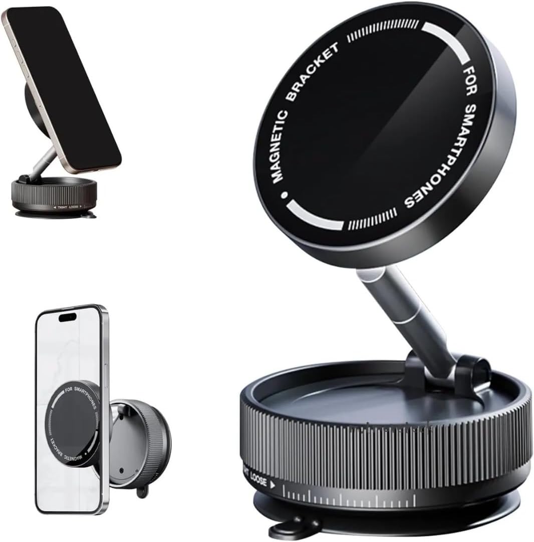 Alternative view of Manyetik Araç İçi Telefon Tutucu [Vakumlu Telefon Tutucu Güçlü Mıknatıs iphone 11-16 pro Max Uyumlu ] Titreşime Dayanıklı Telefon Tutucu Çıkarılıbilir Vakum Tutucu ile Uyumlu