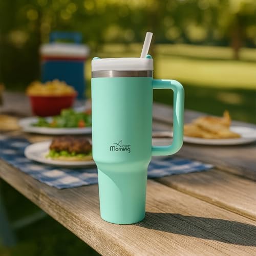 Alternative view of Any Morning Vaha 1200 ml Termos Mug, 3 Kademeli Çevirmeli Kapak, Mint SI2440217