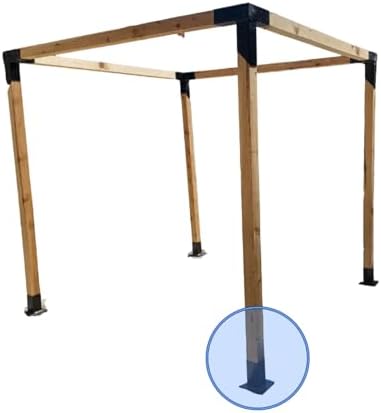 Montaj ayağı 8x8cm ahşap bahçe ev Kamelya Pergola Demir Bağlantı Çardak Bungalov Kolon Payanda Tente Branda çadır Tütücu Çit Teras