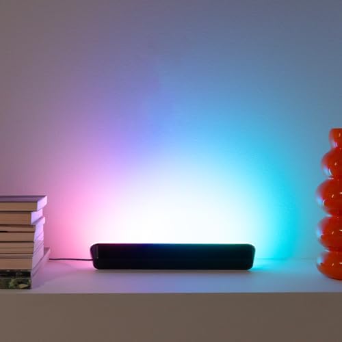 Wiz 2'li Gradient Işık Barı - Siyah (30 cm) RGBIC aynı anda birden fazla renk gösterir – kolay kurulum, Wi-Fi ile bağlanır – Uygulama/dil ile kontrol,, Alexa ve HomeKit ile çalışır
