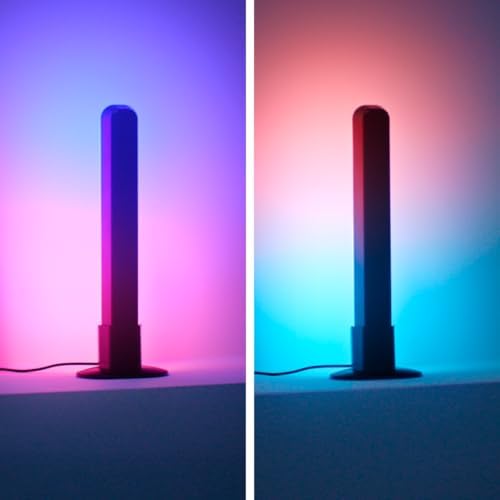 Alternative view of Wiz 2'li Gradient Işık Barı - Siyah (30 cm) RGBIC aynı anda birden fazla renk gösterir – kolay kurulum, Wi-Fi ile bağlanır – Uygulama/dil ile kontrol,, Alexa ve HomeKit ile çalışır