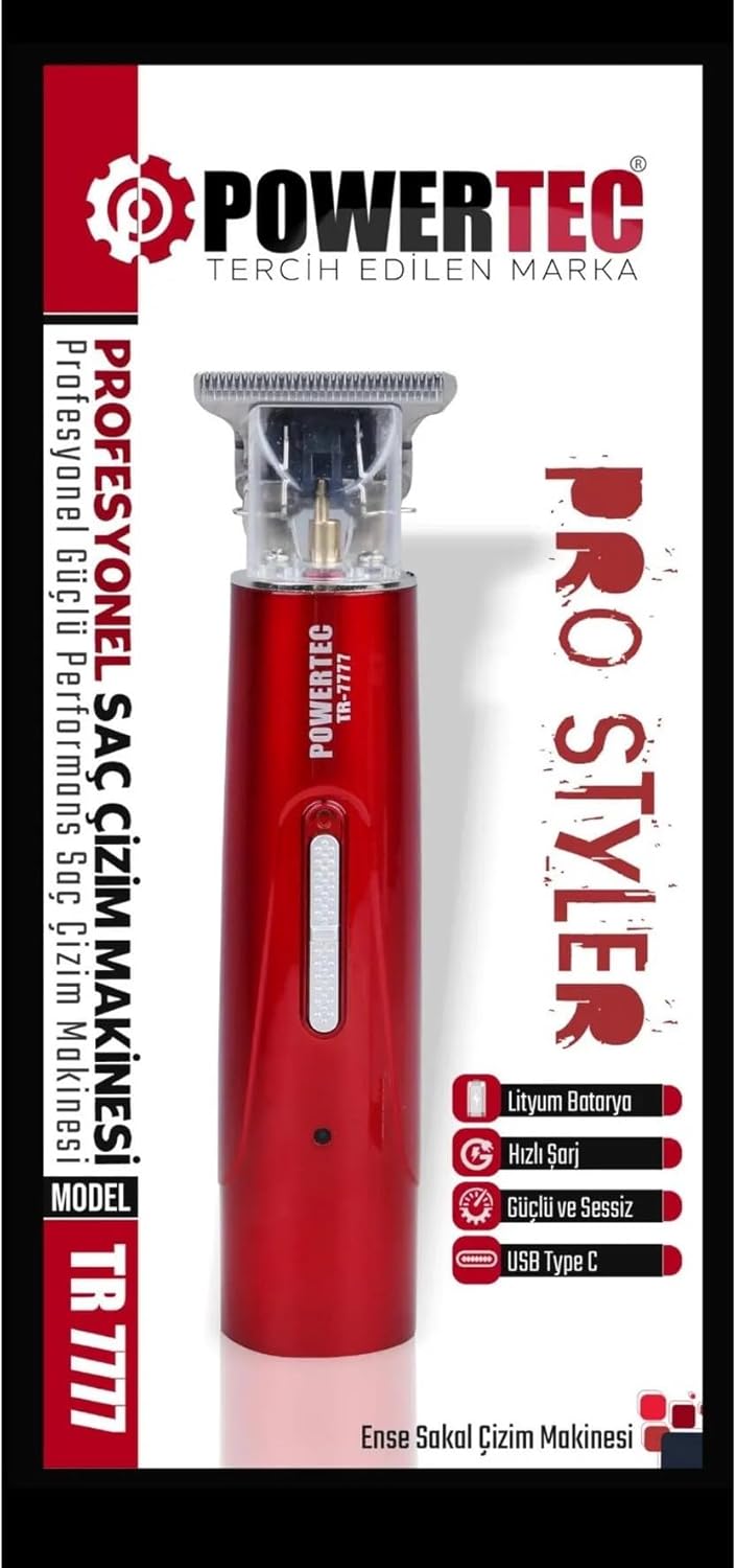 POWERTEC TR-7777 T Bıçak Ense Makinesi