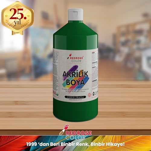 Yeşil Akrilik Boya 1000 gr