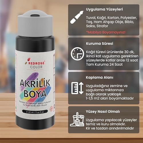 Alternative view of Siyah Akrilik Boya 60ml