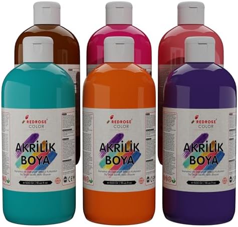 Alternative view of Tamamlayıcı Renkler Akrilik Boya 6'lı Set 6x500 gr