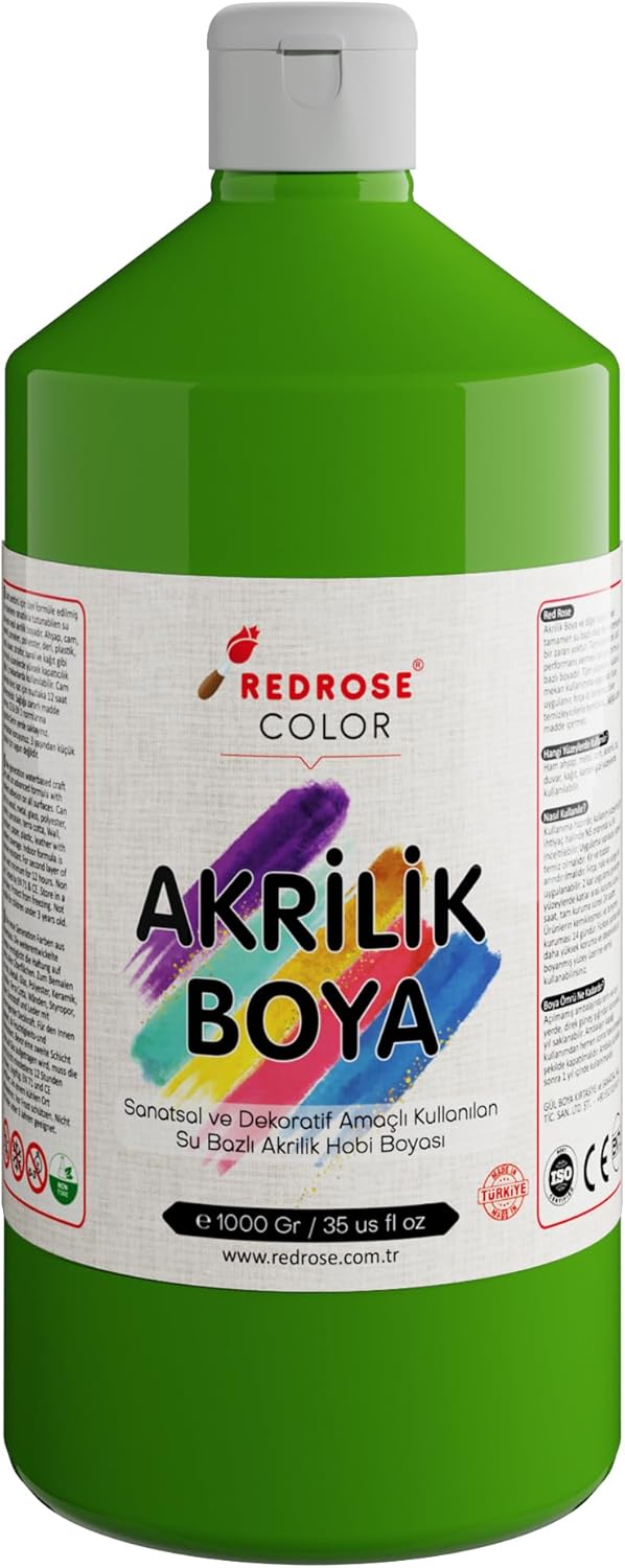 Açık Yeşil Akrilik Boya 1000 gr