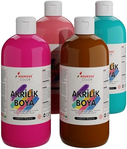 Tamamlayıcı Renkler Akrilik Boya 4'lü Set 4x500 gr