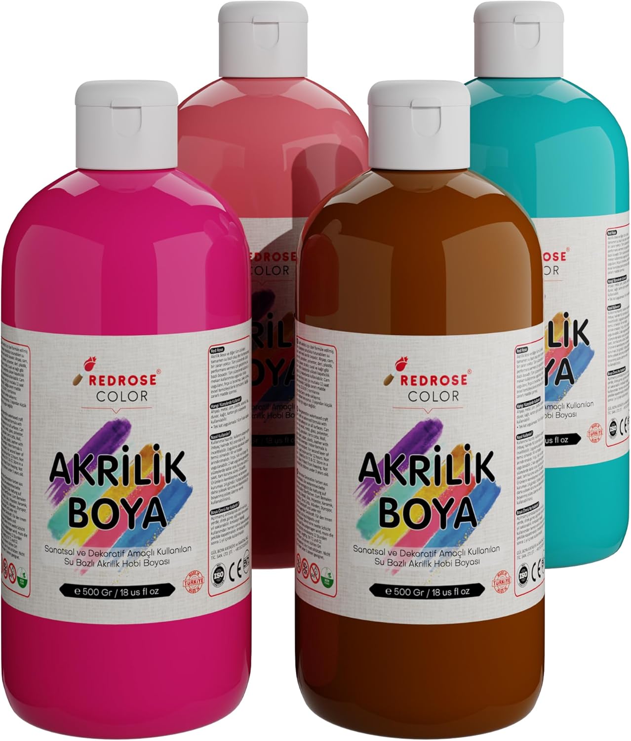 Alternative view of Tamamlayıcı Renkler Akrilik Boya 4'lü Set 4x500 gr