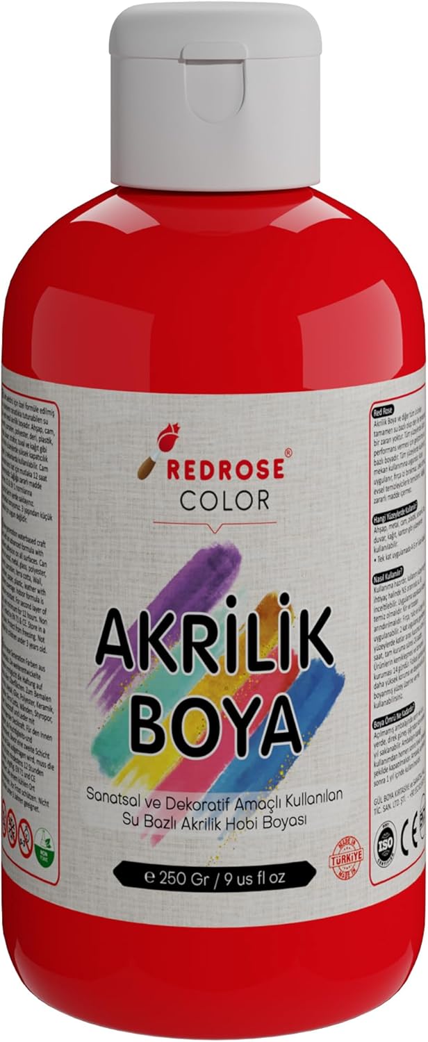 Kırmızı Akrilik Boya 250gr