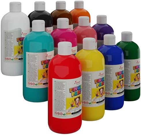 Tüm Renkler Parmak Boyası 12'li Set 12x500gr