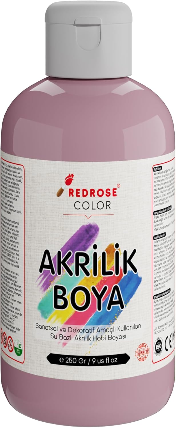 Açık Pembe Akrilik Boya 250 gr