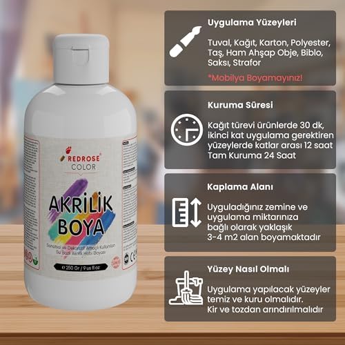 Alternative view of Açık Pembe Akrilik Boya 250 gr