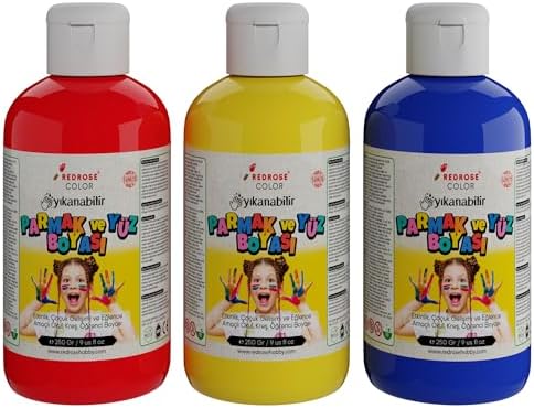 Alternative view of Kırmızı-Mavi-Sarı Parmak Boyası 3'lü Set 3x250gr