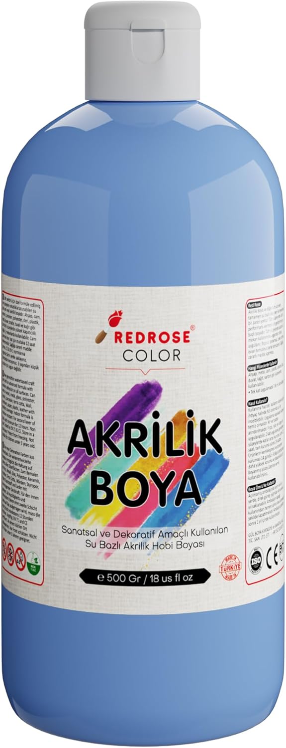 Açık Mavi Akrilik Boya 500 gr