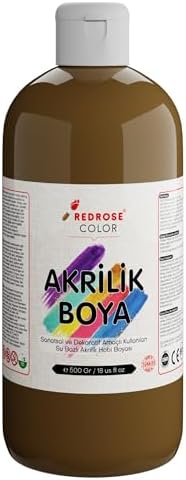 Açık Kahverengi Akrilik Boya 500 gr