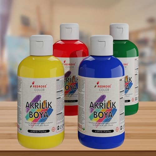 Alternative view of Ana Renkler Akrilik Boya 4'lü Set 4x250gr