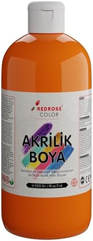 Turuncu Akrilik Boya 500 gr