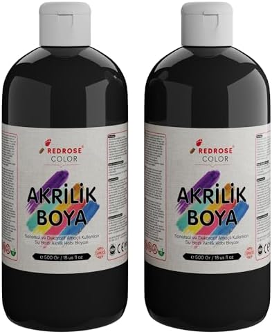Alternative view of Siyah Akrilik Boya 2'li Set 2x500gr