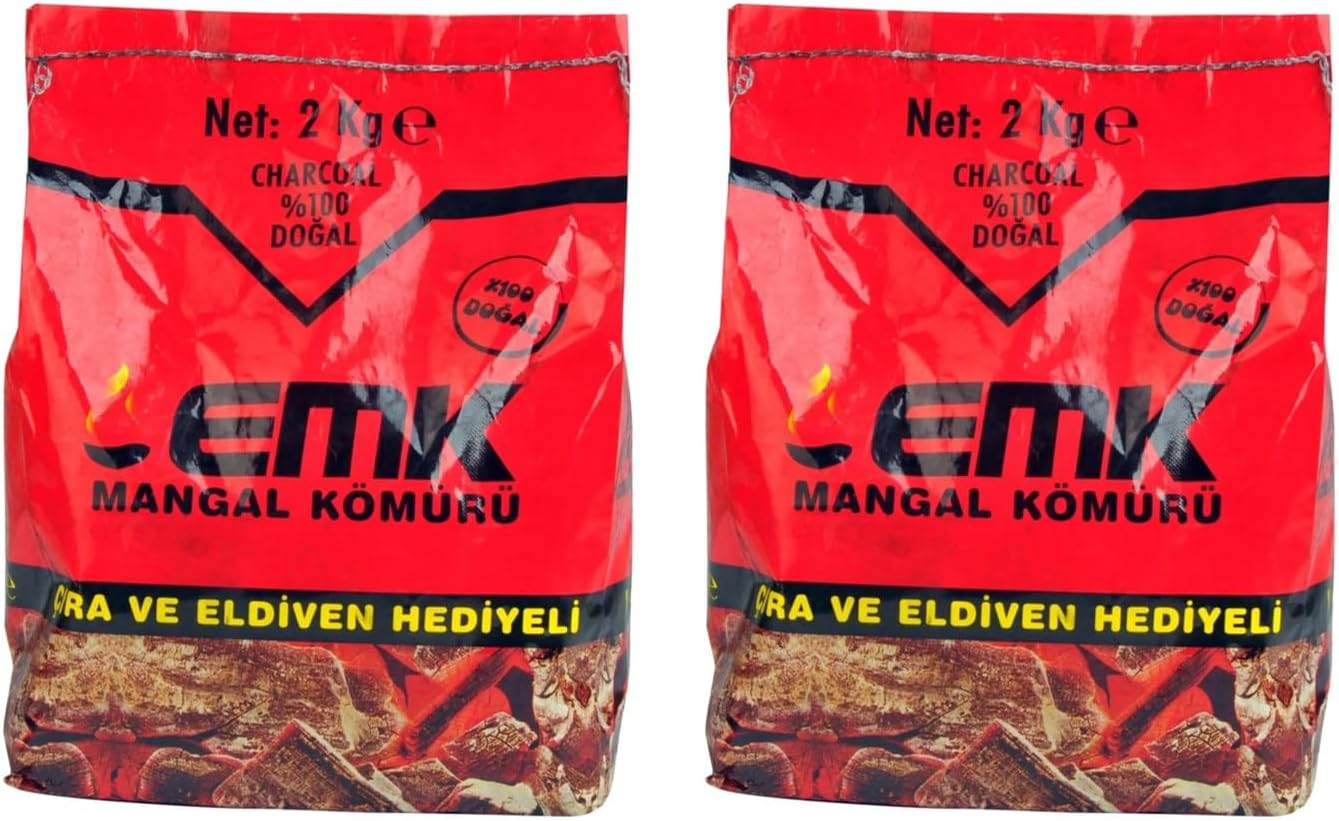 EMK Mangal Kömürü, 2 Kg Paket, 2'li Set