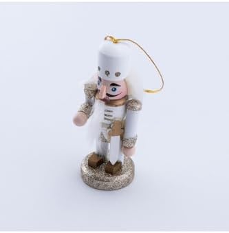 Yılbaşı Süsü Kurşun Asker Seti, 10 Cm, Beyaz 4 Adet