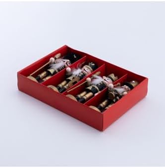 Yılbaşı Süsü Kurşun Asker Seti, 13 Cm, Siyah 4 Adet