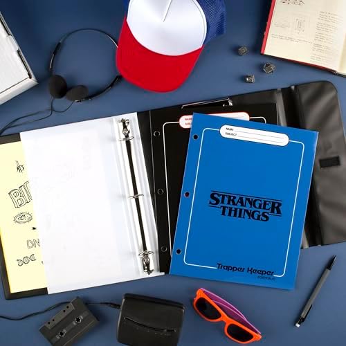 Trapper Keeper Binder, Things, 1 İnç Bağlayıcı 2 Klasör ve Ekstra Cep içerir, Neon (261138G-25)
