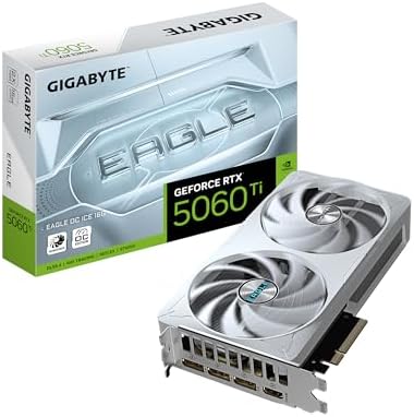 Alternative view of GIGABYTE VGA NVIDIA 16GB GDDR7 RTX5060TI EAGLE OC ICE GV-N506TEAGLEOC ICE-16GD