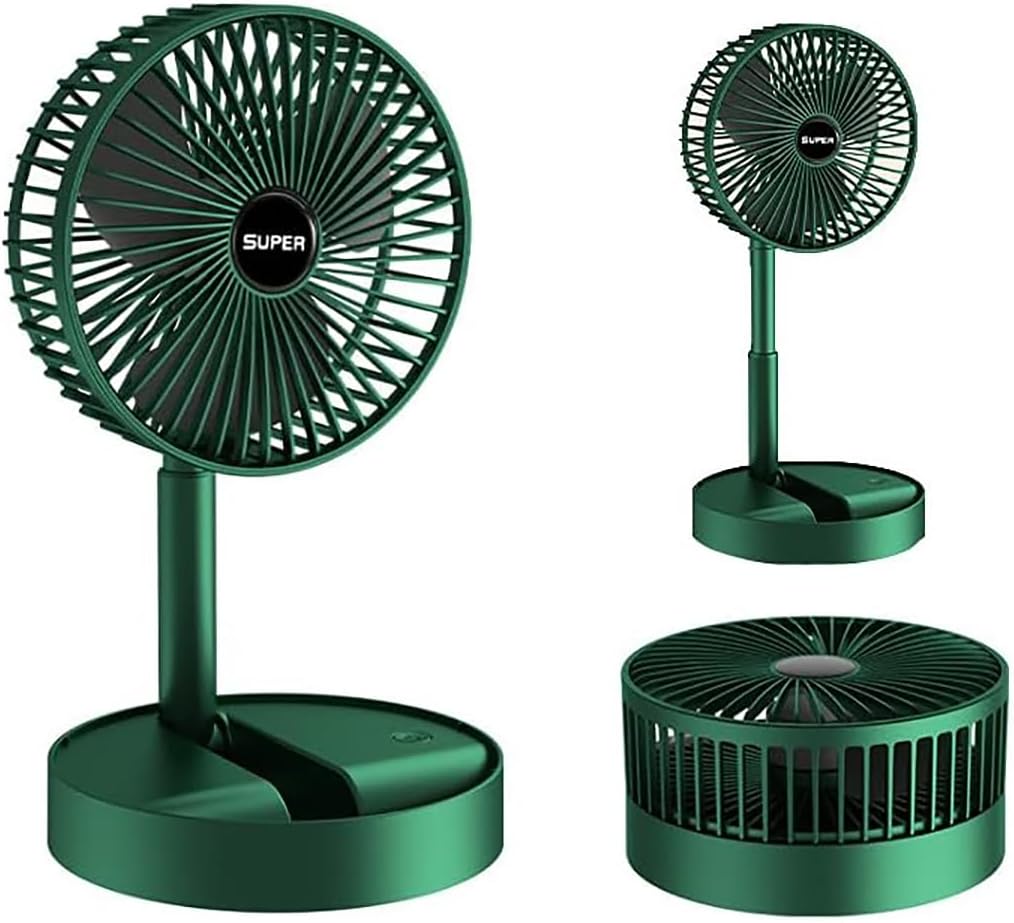 Masaüstü Vantilatör Şarjlı Vantilatör Yükselebilen Fan Soğutucu Fan Klima Serinletici 3 Kademeli Hız Ayarı Asorti Renk