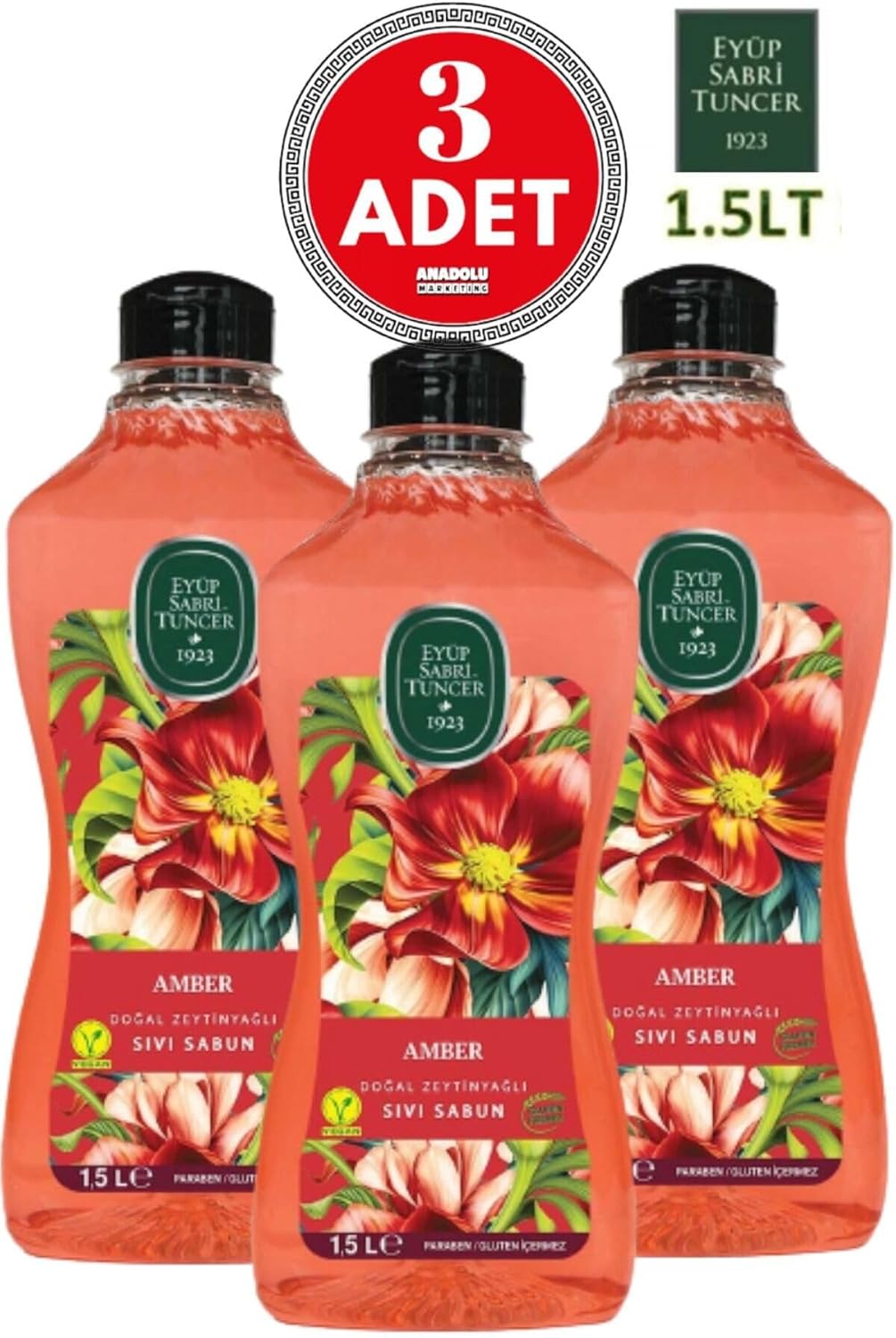 Alternative view of Doğal Zeytinyağlı Sıvı Sabun 1500 ml X 3 Adet
