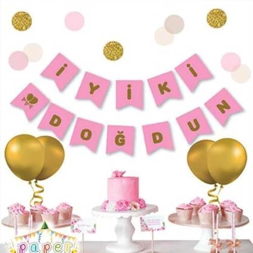 Pembe Zemin İyi Ki Doğdun Banner