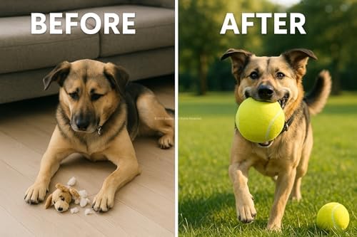 Alternative view of Dev Tenis Topu 14 cm Köpek Oyuncağı, Büyük Irklar İçin, Dayanıklı, Eğitim Amaçlı, Parlak Renkli, Diş Dostu Malzeme, Dış Mekan Kullanıma Uygun