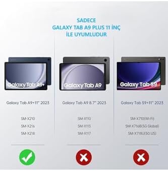 Standlı Askılı Karakterli Çocuk Kılıfı Galaxy Tab A11 Plus / A9 Plus (11 inç) ile uyumlu - Astronot