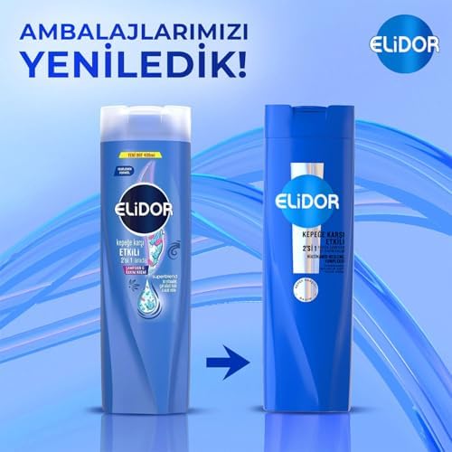 Alternative view of Elidor Şampuan ve Saç Bakım Kremi Kepeğe Karşı Etkili 400 ml
