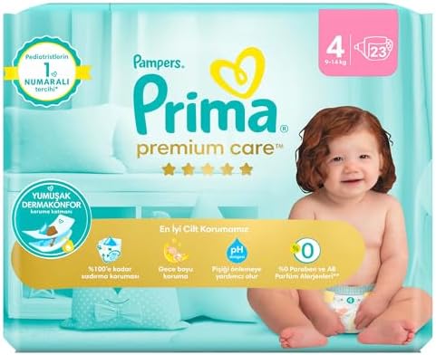 Bebek Bezi Premium Care 4 Numara 23 Adet 2li paket