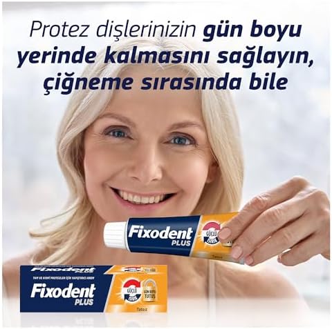 Alternative view of Plus Güçlü Isırık Diş Protezi Yapıştırıcı Krem 40 g 3lü paket