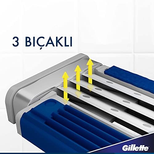 Blue3 Slalom Kullan At Tıraş Bıçağı 8'li Standart 3lü paket