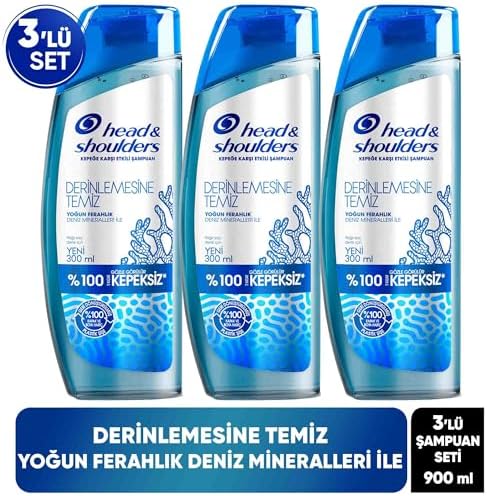 Alternative view of & Shoulders Derinlemesine Temizlik Şampuan Yoğun Ferahlık Deniz Mineralleri 300 ml 3lü paket