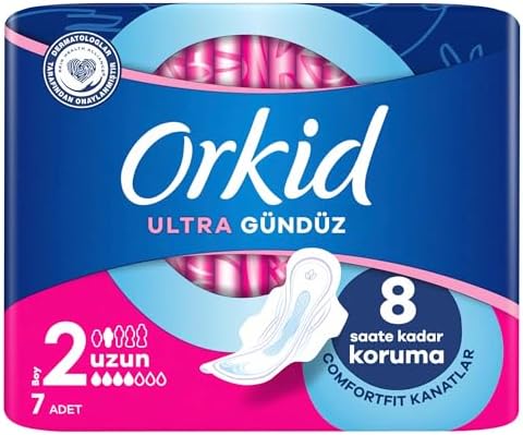 Alternative view of Orkid Ultra Hijyenik Ped Uzun Tekli Paket 8 Ped 3lü paket