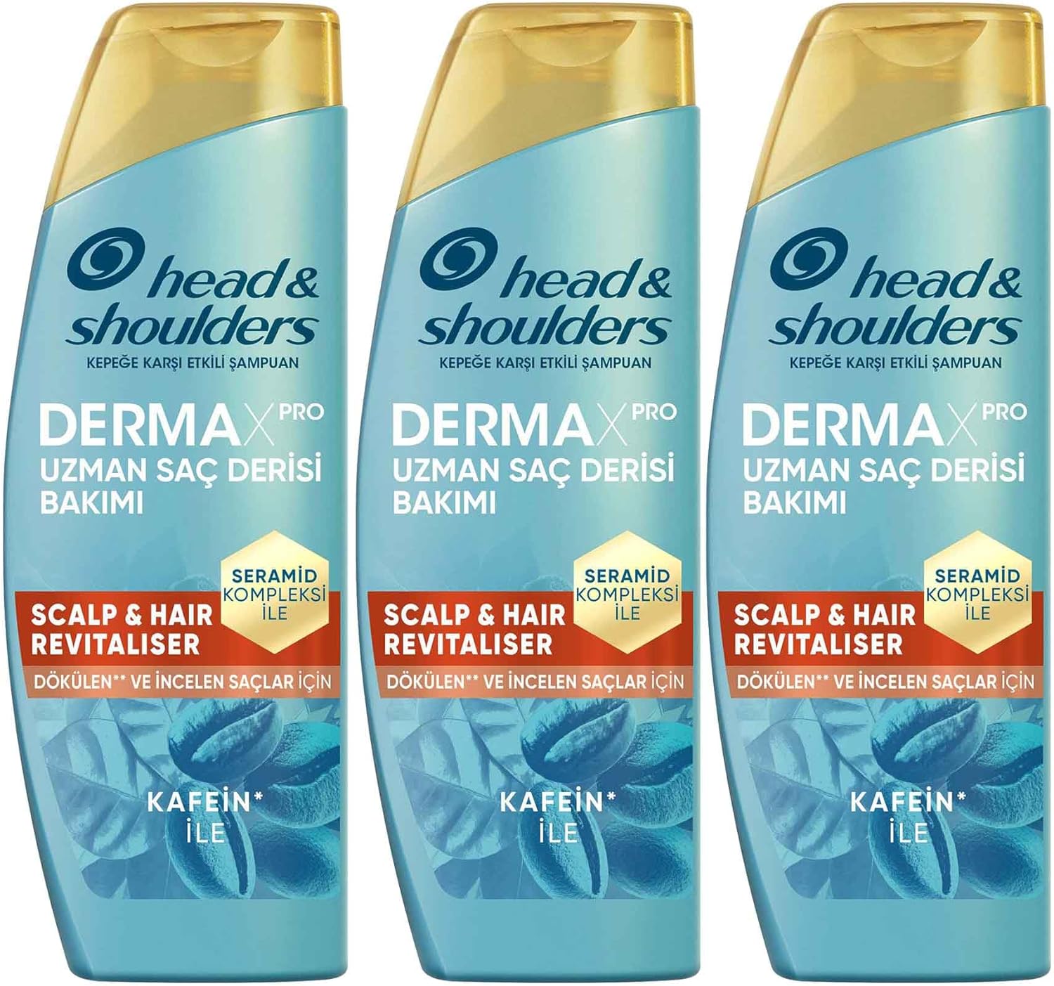Alternative view of &Shoulders DermaXPRO Scalp & Hair Revitaliser Dökülme ve Kepek Karşıtı Şampuan Kafein ve Seramid ile 300ml 3lü paket