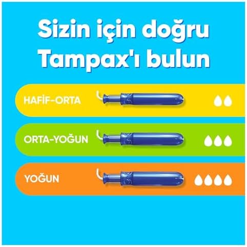 ORKID Tampax Tampon Pearl Compak Super Plus, 16 Adet 3lü paket