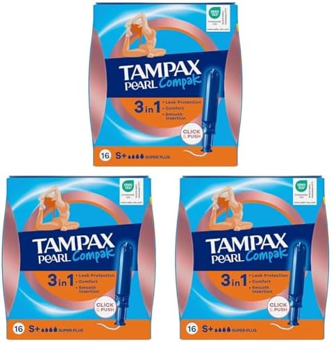 Alternative view of ORKID Tampax Tampon Pearl Compak Super Plus, 16 Adet 3lü paket